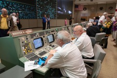 Apollo 50th Anniversary - Apollo 11 Flight Controllers Reunion in MOCR.  Photo Date: July 20, 2019.  Location: Building 30 - Apollo MOCR.  Photographers: Robert Markowitz & Bill Stafford.