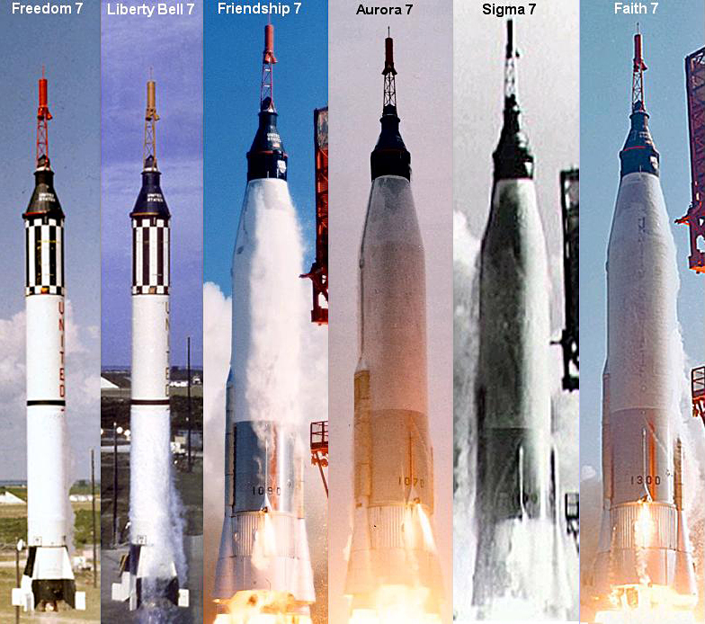 Project Mercury launch vehicles